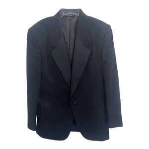 Raffinati Gold Formal Black Tuxedo Style Jacket Polyester‎ Made In USA 39 S